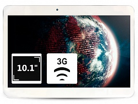 Планшетный ПК Ginzzu GT-X831 White 8Gb 10" 3G 10" 1024*600/1Gb/8Gb/1.3GHz Dual Core/2SIM/3G Wi-Fi/GPS/BT/5000mAh/Android 4.4