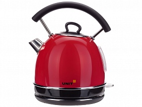 Чайник электрический UNIT UEK-261, цвет - Красный; сталь,  цветная эмаль, 1.7л., 2000Вт.