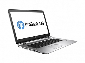 Ноутбук HP Probook 470 <W4P91EA> i5-6200U (2.3)/8Gb/1Tb/17.3" HD+ AG/AMD R7 M340 2Gb/DVD-SM/BT/FPR/DOS + BAG