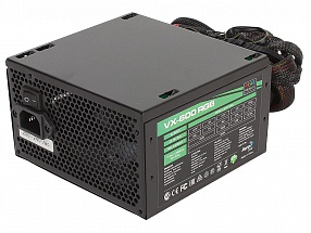 Блок питания Aerocool 600W Retail VX-600 RGB [снят с производства] , ATX v2.3, RGB подсветка, fan 12cm, 2x PCI-E [6+2-Pin], 4x SATA, 3x MOLEX, 1x FDD