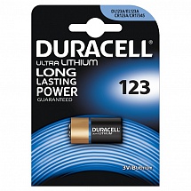 Батарейки DURACELL (123) CR123 1 шт 