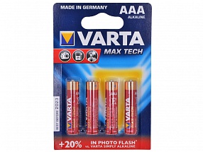 Батарейки VARTA MAX TECH AAA бл 4 4703101404 