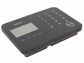 Комплект GSM охранной сигнализации GINZZU HS-K02BL Ver. 2, Контрольная панель с LCD экраном и сенсорными кнопками, 2 датчика движения, 1 дверной/оконн