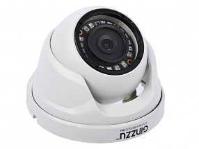 Камера Видеонаблюдения GINZZU HAD-2032S купольная камера 4 в1 (AHD,TVI,CVI,CVBS) 2.0Mp  (1/4"" Sony323 Сенсор, ИК подстветка до 20м