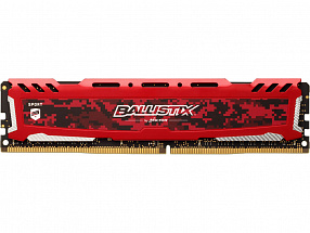 Память DDR4 8Gb (pc-25600) 3200MHz Crucial Ballistix Sport LT Red CL16 SRx8 BLS8G4D32AESEK