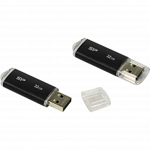 Внешний накопитель 32GB USB Drive  USB 2.0  Silicon Power Ultima USB2.0 черный (SP032GBUF2U02V1K)
