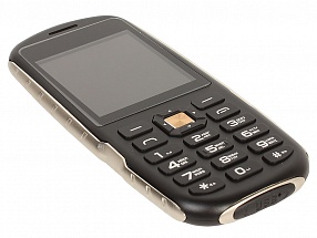 Защищенный Телефон GINZZU R1D черный 1.3Mp/2.4"/BT/MicroSD UpTp8Gb/800мАч/IP56