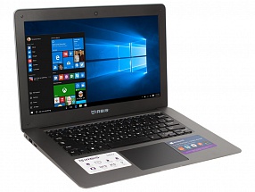 Ноутбук IRBIS NB47 Intel Atom 3735F 4x1.8Ghz/2GB/32GB/14" 1366x768/DVD нет/Win 10 Dark Grey