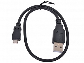 Кабель USB 2.0 AM/microB 5P (micro USB) 0.3м ORIENT MU-203, черный 