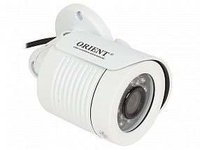 Камера наблюдения ORIENT AHD-33-ON10B 2 режима: AHD 720p/CVBS 960H, 1Mpx/1000TVL CMOS OmniVision OV9712S, DSP Nextchip NVP2431H, 3.6 mm lens, IR 24LED