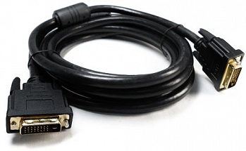 Кабель VCOM DVI-DVI Dual Link (25M-25M), 3m, 2 фильтра, позолоченные контакты  VDV6300-3M  