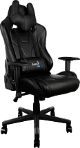 Кресло для геймера Aerocool AC220-B , черное, до 150 кг, размер, см (ШхГхВ) : 66х63х125/133.