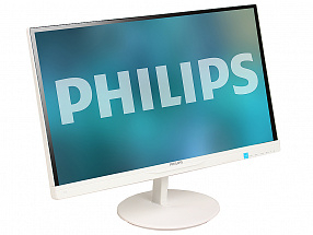 Монитор 23" Philips 234E5QHAW/00(01) WHITE IPS, 1920x1080, 6ms, 250 cd/m2, 1000:1 (DCR 20M:1), D-Sub, HDMI*2, 5Wx2, Headph.Out