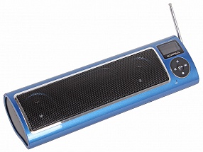 Портативное акустика SUPRA PAS-6255 blue 2x2.50 Вт/линейный (разъем mini jack)/SD/USB Type A (для флэшки)