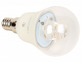 Светодиодная лампа НАНОСВЕТ E14/827 Crystal L208 7.5Вт, шар P45, 580 лм, Е14, 2700К, Ra80