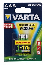 Аккумулятор VARTA Ready 2 Use AAA 800 мА-ч бл 2 56703101412 