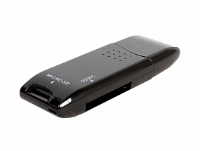 Картридер ORIENT CR-017B, USB 3.0 мини картридер SDXC/SD 3.0 UHS-1/SDHC/microSD/T-Flash, черный 