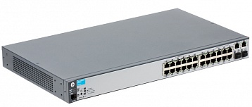 Коммутатор HP 2620-24 (J9623A) Управляемый 28-портовый коммутатор с 24 портами с автоопределением скорости 10/100, 2 портами 10/100/1000BASE-T и 2 пор