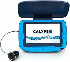 Подводная видео-камера CALYPSO UVS-02 Синий, провод 20м. Экран 4,3", Разрывная нагрузка 20кг, подсветка камеры, аккум 4000 mAh