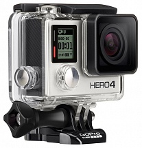 Action Видеокамера GoPro HERO4 Silver Edition Music (CHDBY-401) 12Mpx/звук моно сенсорный/Wi-Fi + Bluetooth/2.7K:2704x1520/30/водостойкость 40 м/ударо