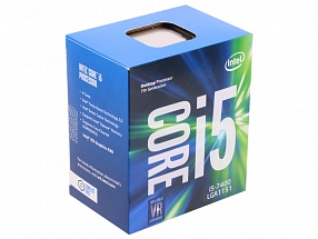 Процессор Intel® Core™ i5-7400 BOX  TPD 65W, 4/4, Base 3.0GHz - Turbo 3.5 GHz, 6Mb, LGA1151 (Kaby Lake) 