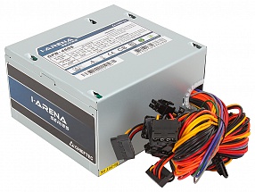 Блок питания  Chieftec 450W OEM GPB-450S [iARENA] ATX v.2.3, КПД > 85%, A.PFC, 4PIN 12V, 1x PCI-E (6+2-Pin), 3x MOLEX, 5x SATA, Fan 12cm