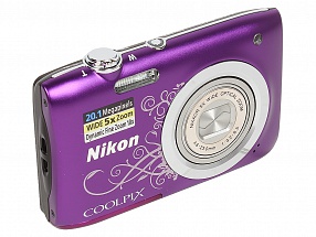 Фотоаппарат Nikon Coolpix A100 Purple Lineart <20.1Mp, 5x zoom, SD, USB, 2.6"> 