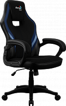 Игровое кресло Aerocool AERO 2 Alpha Black Blue , черно-синее, до 150 кг, ШxДxВ : 64x67x111-119см, газлифт класс 4 до 100 мм, механизм "Бабочка"