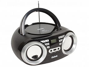 Аудиомагнитола BBK BX160BT черный/металлик, 6 Вт, FM, Bluetooth, Цифровой тюнер