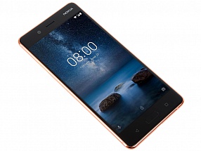 Смартфон Nokia 8 DS POLISHED COPPER Qualcomm Snapdragon 835/5.3" (2560x1440)/3G/4G/4Gb/64Gb/13Mp+13Mp/Android 7.1