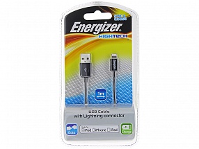 Кабель Energizer SYIPBK2 кабель для Apple iPhone/iPad 5 Lighting original длина кабеля 1м