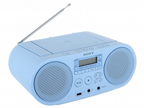 Аудиомагнитола Sony ZS-PS50CP Blue CD-магнитола, мощность звука 4 Вт, MP3, тюнер AM, FM, воспроизведение с USB-флэшек