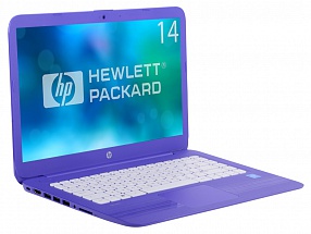 Ноутбук HP Stream 14-ax001ur <Y5V45EA> Celeron N3050(1.6)/2Gb/32Gb SSD/14.0" HD/WiFi/BT/Cam/Win 10 /Violet Purple