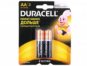 Батарейки DURACELL (АА) LR6-2BL BASIC CN 2 шт