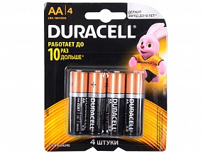 Батарейки DURACELL (АА) LR6-4BL BASIC CN 4 шт