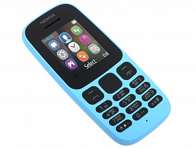 Мобильный телефон NOKIA 105 DS голубой 1.8" 4 Мб 