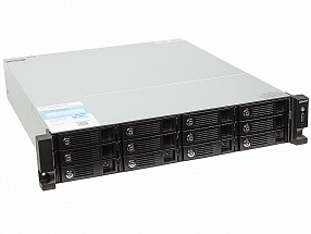 Сетевой накопитель QNAP TVS-1271U-RP-PT-4G 12 отсеков для HDD, стоечное исполнение, два блока питания. Двухъядерный Intel G3250 3,2 ГГц, 4 ГБ RAM.