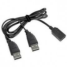 Кабель удлинитель USB 2.0 2xAM/AF 1.8м Gembird PRO, позол.конт., черный, пакет  CCP-USB22-AMAF-6