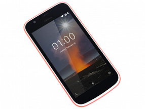Смартфон Nokia 1 DS WARM RED TA-1047 Qualcomm MTK 6737/4.5" (854x480)/3G/4G/1Gb/8Gb/5Mp+2Mp/Android 8.0