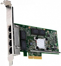 Сетевая карта Broadcom 5719 Network Adapter, 4x1GbE (RJ-45), TOE and iSCSI Offload, PCIE x4, Full Height and LowProfile 