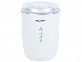 Увлажнитель воздуха ультразвуковой NEOCLIMA NHL-4.0, белый , датчик уровня воды, ионизатор, ароматизатор, подогрев воды, объём 4 л.
