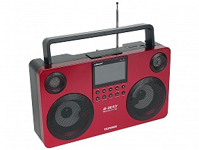 Аудиомагнитола TELEFUNKEN TF-SRP3470B (красный)