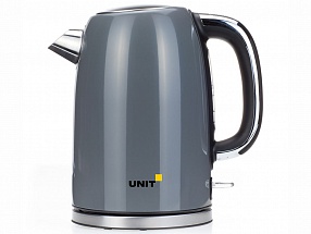 Чайник электрический UNIT UEK-264,  цвет - Серый; сталь,  цветная эмаль, 1.7л., 2000Вт.