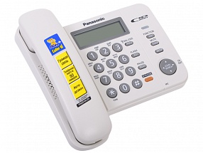 Телефон Panasonic KX-TS2358RUW АОН, Caller ID, ЖК-Дисплей, Flash, Recall, Pause, Память 50, Спикерфон, Wall mt.