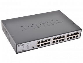 Коммутатор D-Link DGS-1024D/G1B Layer 2 unmanaged Gigabit Switch 24 x 10/100/1000 Mbps Ethernet ports, Metal case with internal power supply