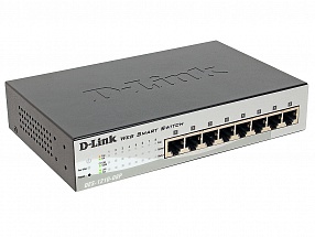 Коммутатор D-Link DES-1210-08P/C1A Настраиваемый коммутатор Web Smart с 8 портами 10/100Base-TX с поддержкой РоЕ