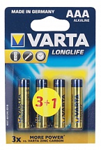 Батарейки VARTA Long Life AAA блистер 4  4103113414 