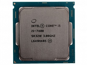 Процессор Intel® Core™ i5-7400 OEM  TPD 65W, 4/4, Base 3.0GHz - Turbo 3.5 GHz, 6Mb, LGA1151 (Kaby Lake) 