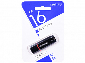 Внешний накопитель 16Gb USB Drive  USB2.0  Smartbuy Crown Black (SB16GBCRW-K)