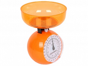 Весы кухонные механические Endever Skyline KS-518, max 5 кг., цена деления 40 гр., оранжевый